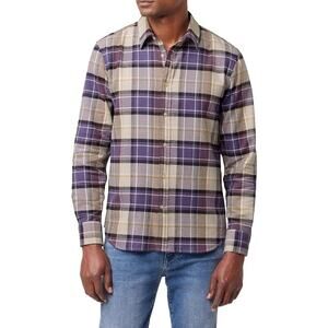 Joe's Jeans Mens Boucle Flannel Shirt - Grape Haze Plaid - Size XXL MSRP $168